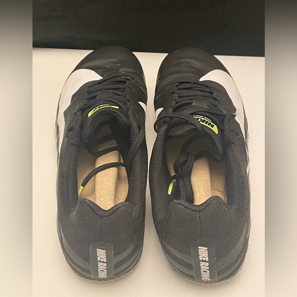 Nike Zoom, Rival S MEN’S racing shoe black and white with spikes size 10 - Picture 8 of 9